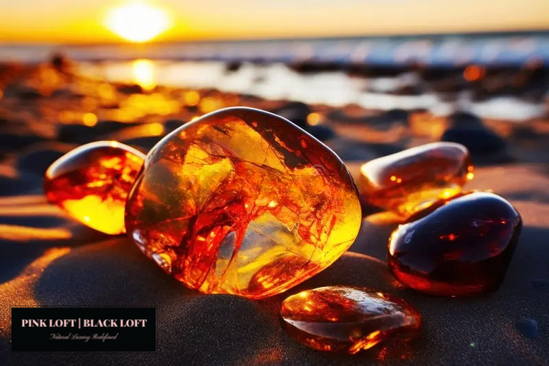 Black Collection N°2:  Amber & Black Linen