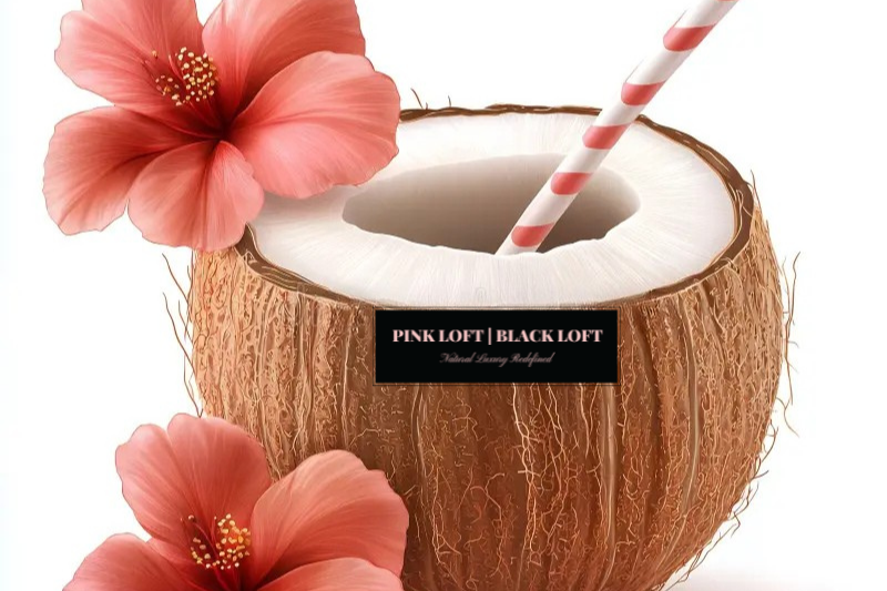 Black Collection N°6:  Coconut Hibiscus